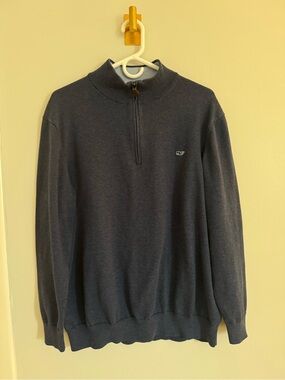 Vineyard Vines Men's Half-Zip Sweater - Dark Blue
